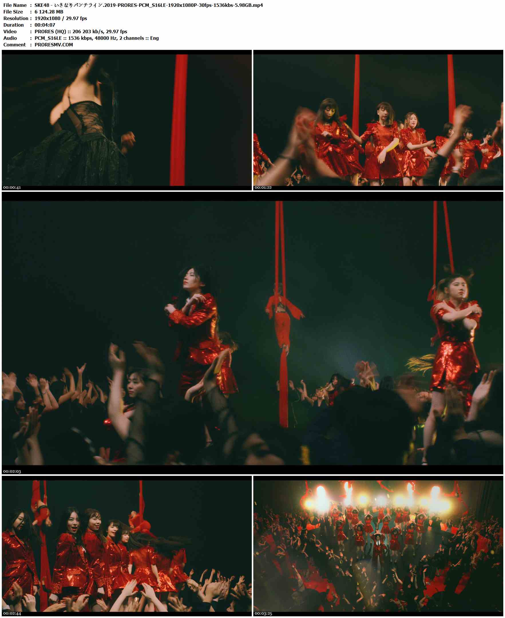 SKE48 - いきなりパンチライン.2019-PRORES-PCM_S16LE-1920x1080P-30fps-1536kbs-5.98GB官方MV_高清MV
